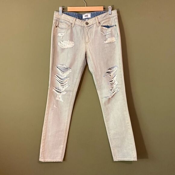 PAIGE Jimmy Jimmy Skinny distressed denim jeans 28 - Picture 1 of 10